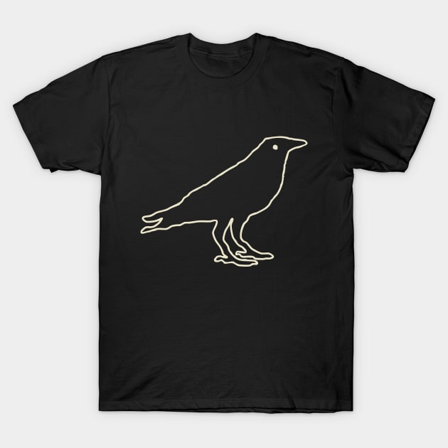 Crow Art T-Shirt by NomiCrafts